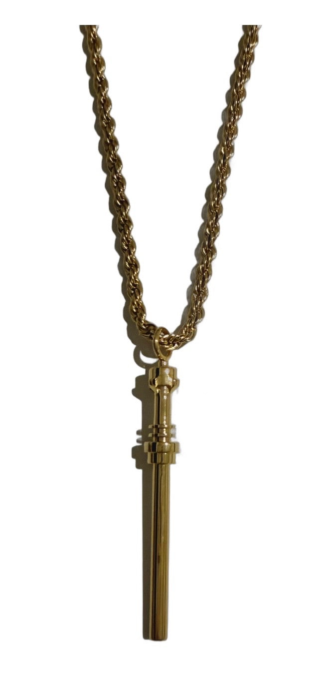 Gold Plated Bricked Up Chain